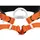 Petzl Aven Klettergurt Orange/Schwarz