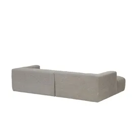Sofa.de Eckcouch Flachgewebe Grau