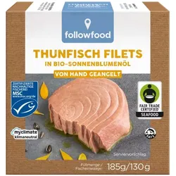 followfish Thunfisch Filets in Bio-Sonnenblumenöl