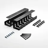 Albatros Kabelkanal Set C – Kabelmanagement aus pulverbeschichtetem Stahl für Schreibtische