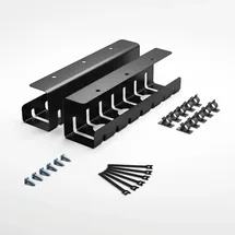Albatros Kabelkanal Set C – Kabelmanagement aus pulverbeschichtetem Stahl für Schreibtische