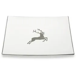 Gmundner Keramik Grauer Hirsch, Platzteller Trend (31x31cm)