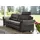Hukla Couch Leder 3-Sitzer Schwarz