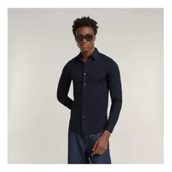 G-Star für Herren. D25176-D701-C742 Uniform Slim navy Hemd (XS), Lässig, Langarm, Lyocell, Marine