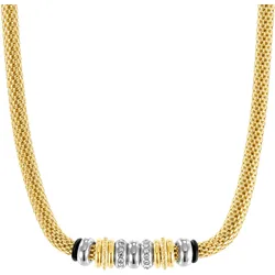 s.Oliver Damen Halskette 2036834 Edelstahl gold IP Zirkonia