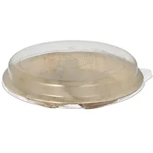 Papstar Starpak Teller, Palmblatt 2-geteilt 300 ml Ø 23 cm 5,3 cm mit rPET Deckel "Kombipack"