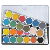 Eberhard Faber Wasserfarbkasten 24 St. transparent/weiß