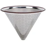 Kaffeefilter Aus Edelstahl, Papierlos, Wiederverwendbar, Metallkegel-kaffeefilter