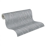 A.S. Création Skandinavische Strukturtapete Grau Silber Vliestapete Metallic Hygge 385981 10,05x0,53m Made in Germany