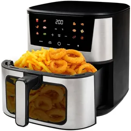 Tesla AirCook Q60 XXL Pro Mattes Chrom/Schwarz