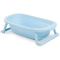 Hauck Babybadewanne Wash N Fold, Hellblau, Kunststoff, 48x25x80 cm,