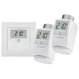 Homematic IP Erweiterungsset Heizen, 2x HmIP-eTRV-2, 1x HmIP-WTH-1