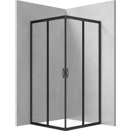Deante Funkia Duschkabine 90 x 90 cm schwarz/transparent 5908212090336