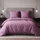 Traumschlaf Mako-Satin Unifarben Mauve 240 x 220 cm + 2 x 80 x 80 cm
