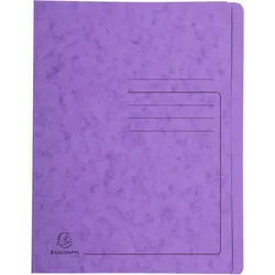 Exacompta 39998E, Präsentationsmappe, A4, Pressspan, Violett, Porträt, 350 Blätt