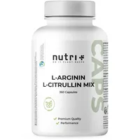 Nutri + L-Arginin L-Citrullin Mix Kapseln 360 Stück