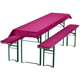 nyvi Bierbankauflagen Set 240 x 70 cm beere 3-tlg.
