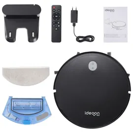 ideoon 3in1 Saug-Wischroboter Schwarz
