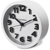 METRONIC Wecker Classic weiß