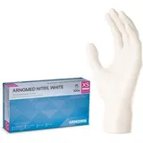 arnomed Arnowa Einmalhandschuhe Arnomed Nitril White, puderfrei, weiß, 100 Stück, Größe L,