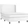 vidaXL Boxspringbett mit Matratze Weiß 140x200 cm Kunstleder