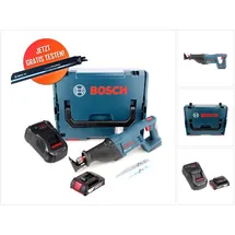 Bosch GSA 18 V-LI ohne Akku + 1 x 2,0 Ah + Ladegerät + L-Boxx