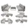 FRG Funktionsloungeset 3-tlg. Grau
