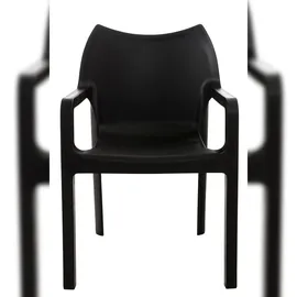 CLP Diva Gartenstuhl 57 x 53 x 84 cm schwarz