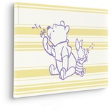 KOMAR Keilrahmenbild im Echtholzrahmen - Winnie the Pooh Dandelions - Größe 40 x 60 cm - Disney, Kinderzimmer, Wandbild, Kunstdruck, Wanddekoration, Design