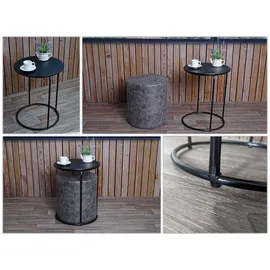 MCW Hocker K48 Kunstleder Schwarz
