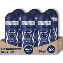 NIVEA Men Cool Kick Roll-On 6 x 50 ml