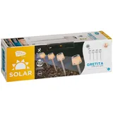 NEW GARDEN Erdspießleuchte 4er Set Kunststoff 4 Stück weiß