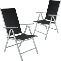 Tectake tectake® Gartenstuhl, klappbar, 7-fach verstellbare Rückenlehne, 67 x 56 x 105 cm