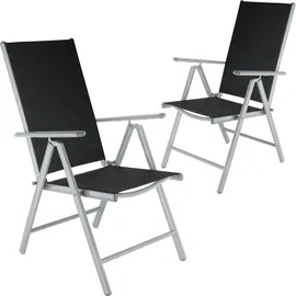 Tectake tectake® Gartenstuhl, klappbar, 7-fach verstellbare Rückenlehne, 67 x 56 x 105 cm
