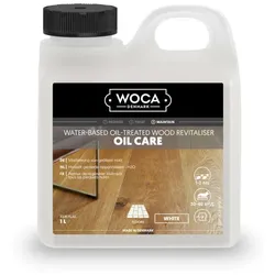 WOCA Öl-Care weiß, 1,0 L, zur regelmäßigen Wartung von naturgeölten Holzoberflächen