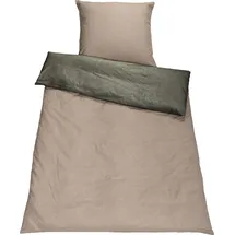 Setex Wendebettwäsche »Chambray« 2 Stk., tlg. mit Wendefunktion grün