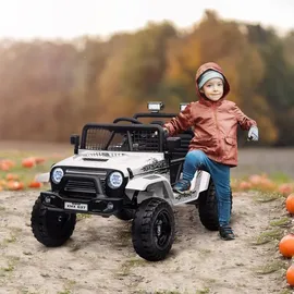 aiyaplay Kinder Elektroauto Geländewagen weiß (1-tlg)