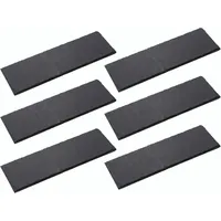 Novaliv 6x Schieferplatten I rechteckig I 40x15x0,5 cm I Sushi Servierplatten Untersetzer Käseplatte Tischplatz Schiefer Geschirr