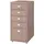 [en.casa] Kökar Rollcontainer 69 x 28 x 41 cm Hellbraun
