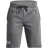 Under Armour Rival Fleece Shorts Jungen 025 castlerock light heather/white M 137-149 cm