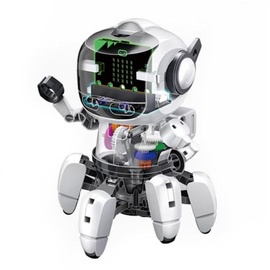 Velleman Roboter Bausatz, Tobbie II, micro:bit, Spielzeugroboter, STEM-Konstruktionsspielzeug