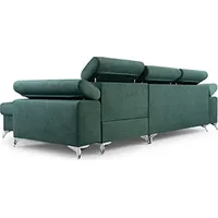 Ecksofa Mit Schlaffunktion 287cm/82cm/174cm grün MADRYT MINI Vena4 Rechts - Grün