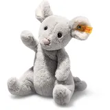 Steiff 056246 Soft Cuddly Friends Cheesy Maus 19cm, blaugrau sitzend