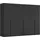 LeGer Home by Lena Gercke Kleiderschrank SERINA Eyecatcher 301 x 223 x 61 cm Schwarz