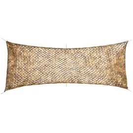 vidaXL Tarnnetz, Camouflage Netz mit Aufbewahrungstasche, Bundeswehr Armee Army Tarnung, Jagd Camping Dekonetz, 412x144cm Sandfarbe