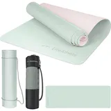 EliteAthlete Yogamatte - Sportmatte - Fitnessmatte - Gymnastikmatte gepolstert & rutschfest für Fitness, Pilates - Yoga Matte - 183 cm x 61 cm x 0.6 cm - Trainingsmatte inkl. Transportgurt + Tasche