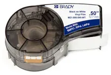 Brady Corporation Brady 142807, Schwarz, Weiß, Selbstklebendes Druckeretikett, A