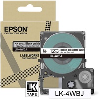 Epson Schriftband LK-4WBJ schwarz auf weiß, 12mm x 9m