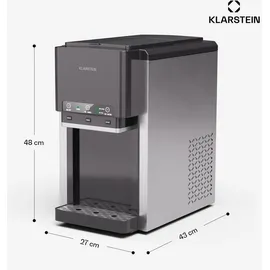 Klarstein ArcticBlend 3in1 IceMaker 20 kg/24h Bullet Ice, Wasserspender