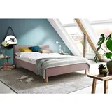 Meise Möbel Polsterbett Lena 140 x 200 cm Stoff Rosa